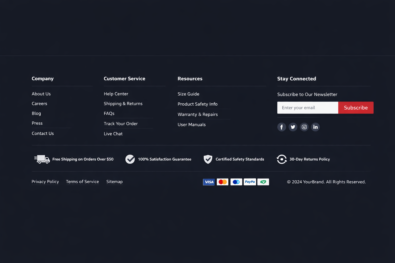 footer UX