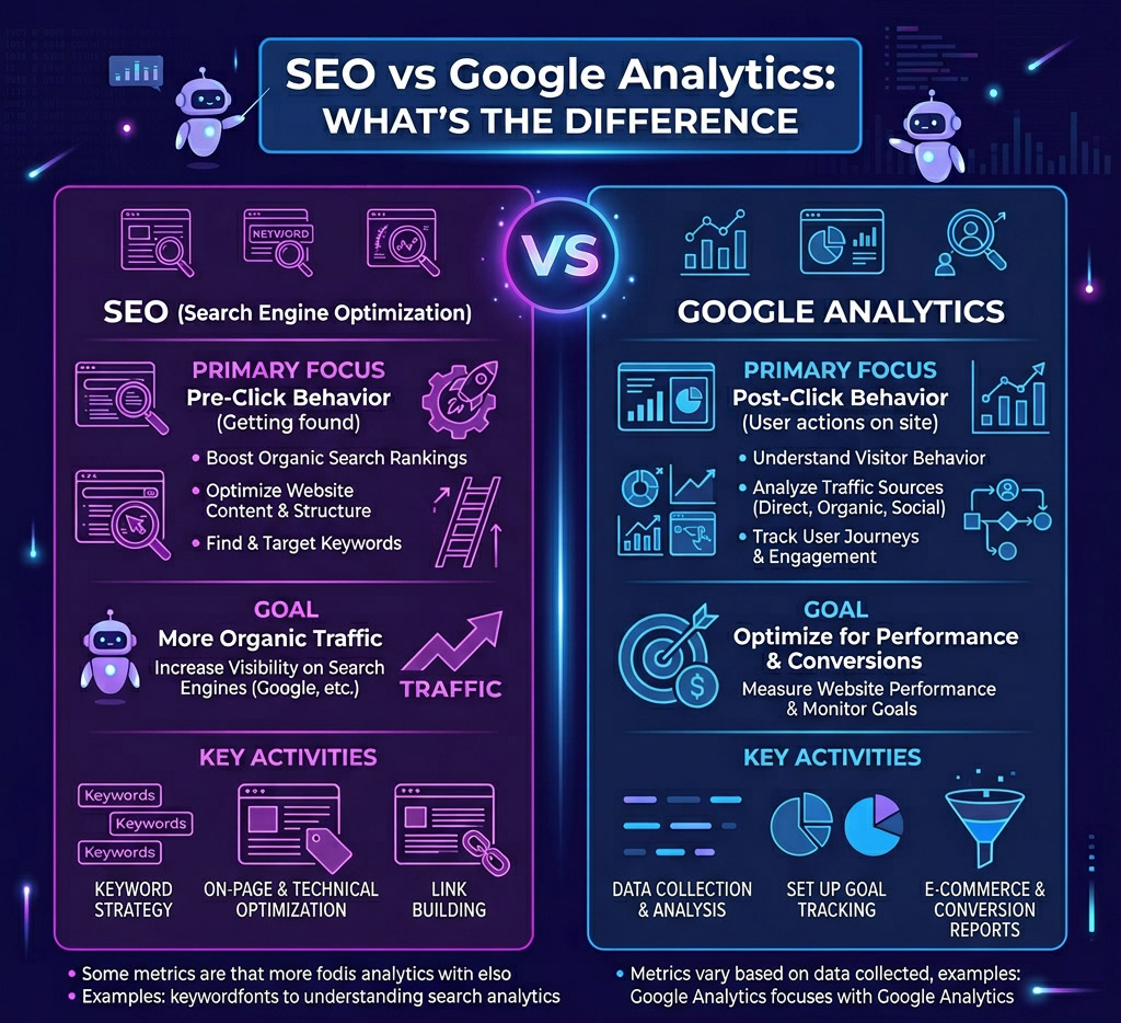 SEO vs Google Analytics