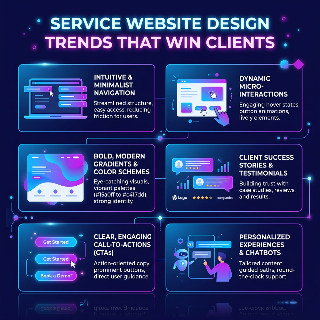 service based website design trends