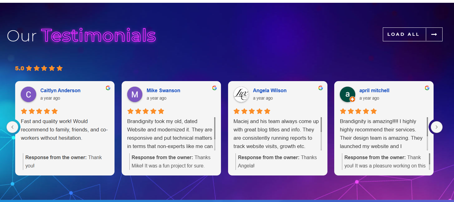 trust signal example