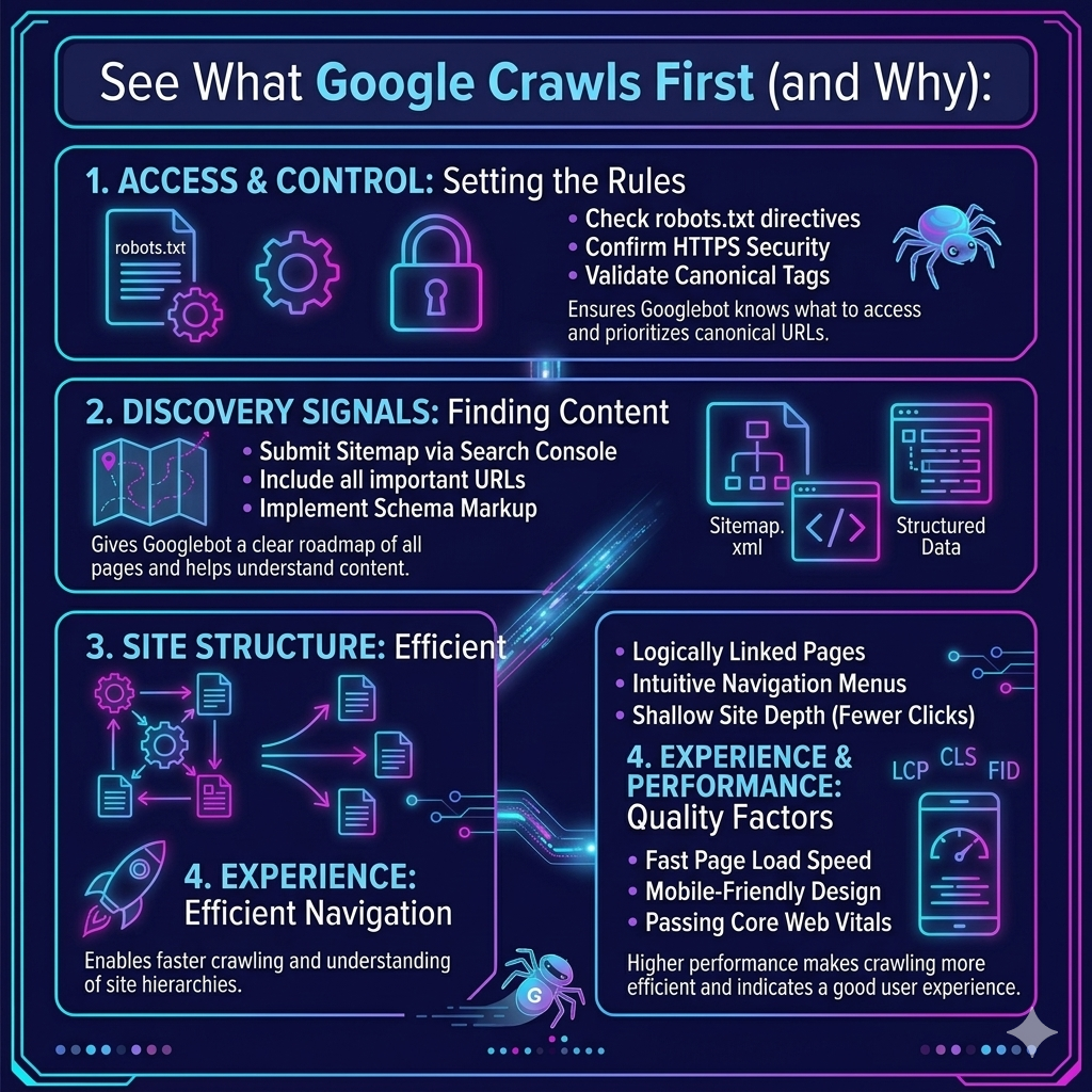 Google Crawls First
