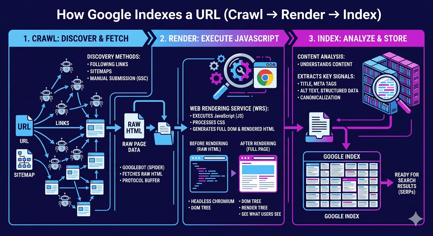 How Google Indexes a URL