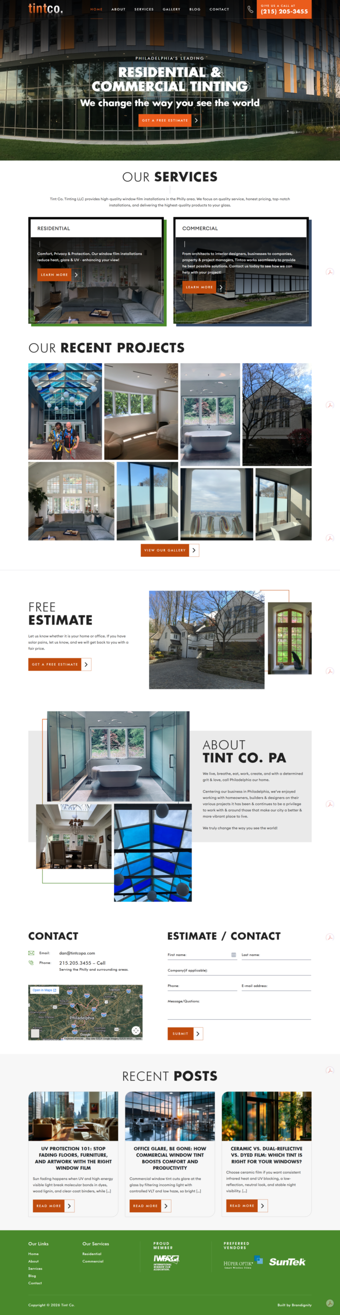 tintco website redesign