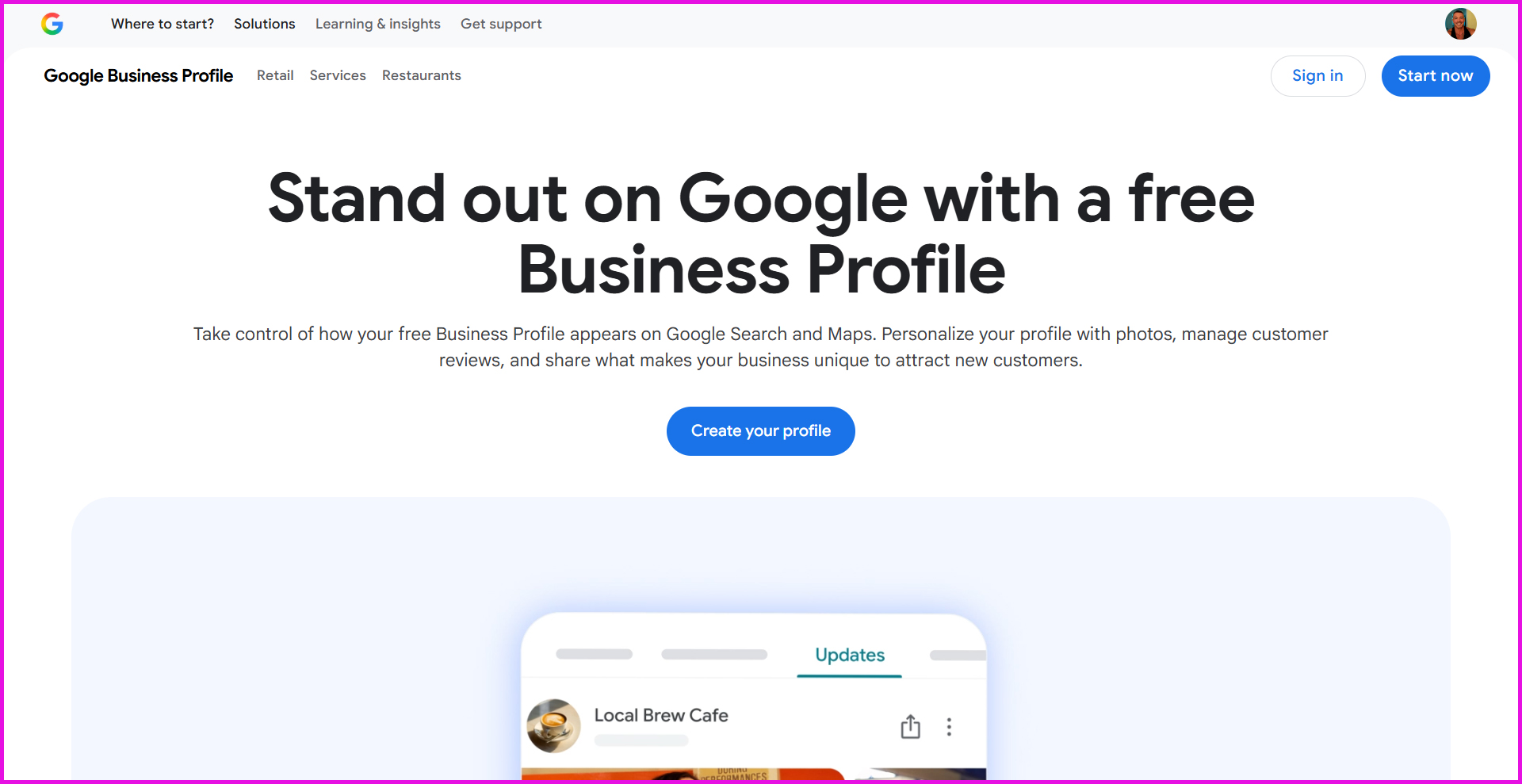 google my business